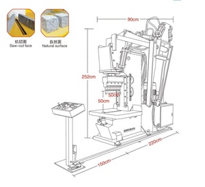 制造厂零售用花岗岩大理石劈裂自动液压石材切割机400毫米厚度 - Product Image 2