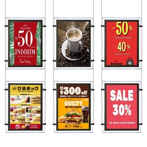 Custom Light <b>Box</b> Digital Signage Advertising Ultra-Thin Poster Transparents Hanging Crystal Led Light <b>Box</b> - Product Image 1