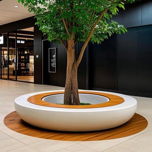 Sièges d'extérieur GRC sur mesure fabriqués au Guangdong, Chaises de loisirs en fibre de verre, Bancs de piscine et bancs d'arbre en UHPC Terrazzo Taiko Stone pour parcs et places publiques - Product Image 1