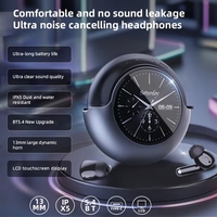 Écouteurs intra-auriculaires TWS ODM avec écran LED tactile, son HiFi, chipset sans fil JL