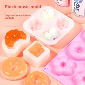 Qiaobeixing Unisex Squishy <b>Toy</b> Mold Food-Grade Silicone Crystal Resin <b>for</b> Croissant Toast Stress Relief Daifuku Squishy Play 14+ - Product Image 1