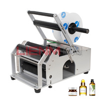 Étiqueteuse semi-automatique peut machine d'impression d'étiquettes de bouteilles rondes