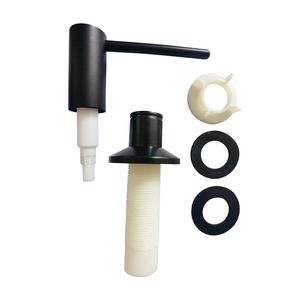 Dispensador de Jabón de Alta Venta, Monomando, Montaje en Encimera, Prensa Manual, Accesorio Minimalista para Grifo de Cocina, Negro SD0011 - Product Image 1