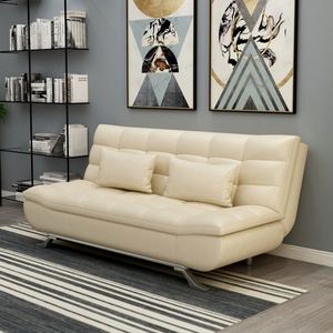 2024 सूसन शीर्ष गुणवत्ता वाली लक्जरी चमड़े 90 डिग्री फोल्डेबल सोफा बिस्तर बिस्तर बिस्तर बिस्तर लिविंग रूम - Product Image 1