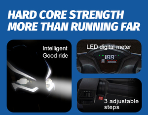 Moto Électrique CKD/SKD de 10 Pouces à Deux Roues 600/800 W, Vitesse de 50 km/h, Cyclomoteur CEE, Vélo Électrique Cyclomoteur avec Pédales - Product Image 6