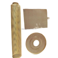 Malla de Latón para Protección Contra Ondas Electromagnéticas, Aleación de Cobre y Zinc H62 H65 H60, con Diamantes de Latón