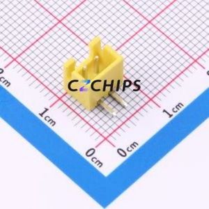 A254F2W1-2H2P12 Wire-to-Board Pin Header Bent Lead Through Hole,P=2.5mm Connector 1x2P 2.5mm Right Angle Insert XH - Product Image 1