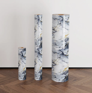 Mármol de alto brillo Autoadhesivo de lujo Impermeable y a prueba de humedad Etiqueta de la pared Fábrica 30X60cm Papel tapiz de mármol - Product Image 6