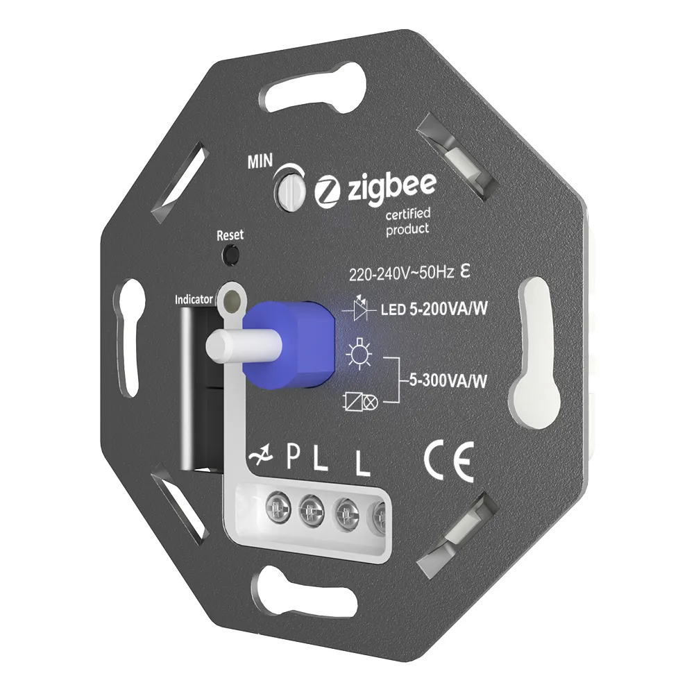 D684E2-ZG האיחוד האירופי סטנדרטי 220V Ac רב דרך Zigbee רוטרי חכם Led דימר מתג