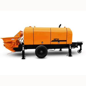 A venda quente personaliza o tipo encanamento da bomba concreta do motor diesel para construir a bomba 30m3/h concreta pequena portátil - Product Image 2