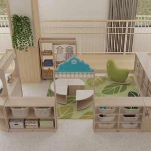 Juego de Mesa, Silla y Armario de Plástico Resistente y Ecológico para Niños, Fácil de Montar, Ideal para Guarderías y Centros de Cuidado Infantil - Product Image 3