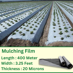 УФ-мульчирующая пленка для борьбы с сорняками, биоразлагаемая, гибкая, черная/серебристая, из полиэтилена, для сельского хозяйства, длина 100 м, с услугой нарезки - Product Image 5