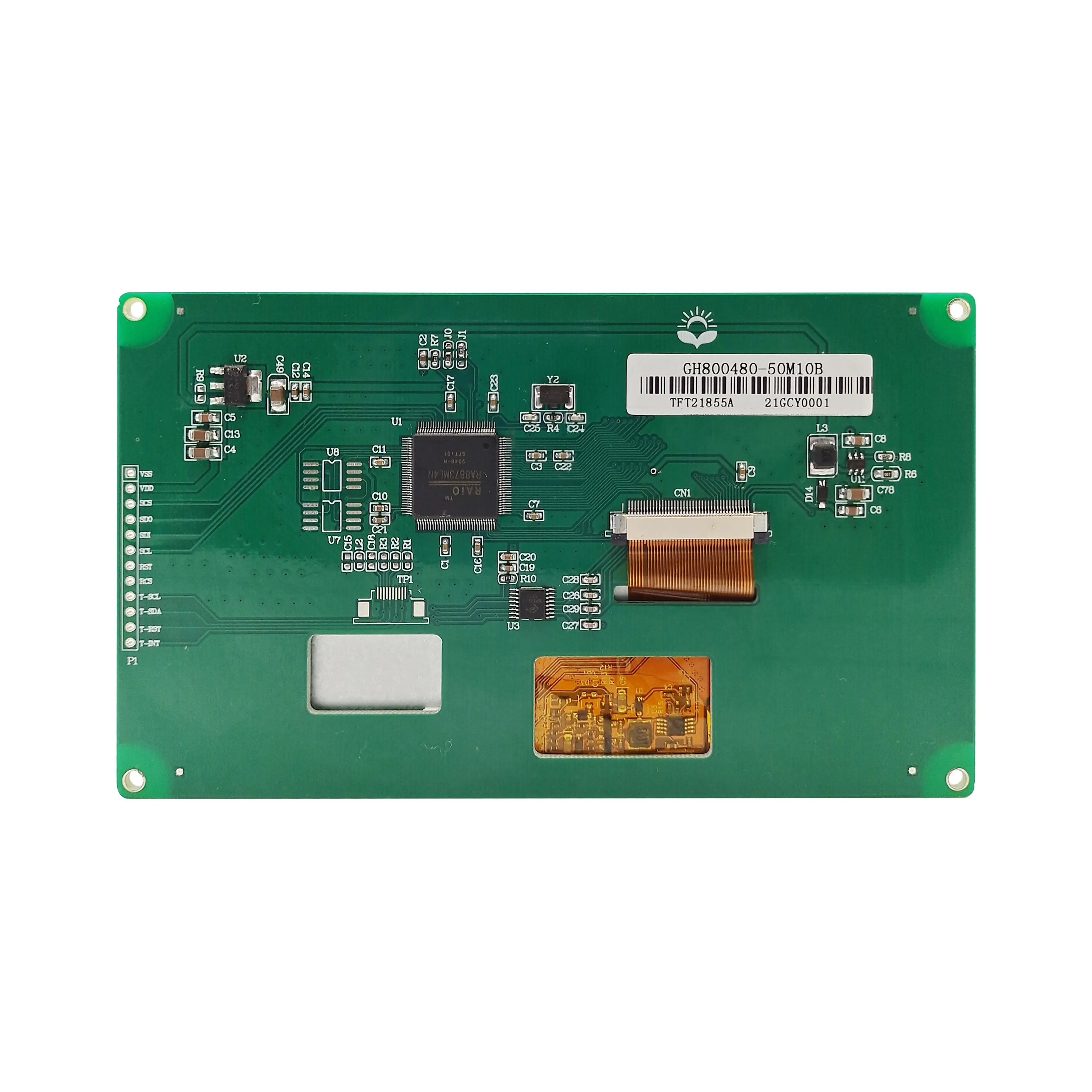 5 inch touch display RTP resistance touch panel SPI or I2C interface 800*480 RA8873M controller