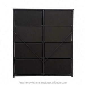 Mueble de Salón Moderno y Duradero de Tela y Acero Inoxidable, Armario de Pino - Product Image 5