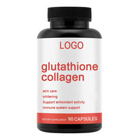 Capsules de glutathion et de collagène personnalisables pour adultes, marque privée OEM/ODM, soin de la peau, blanchiment, antioxydant, soutien du système immunitaire