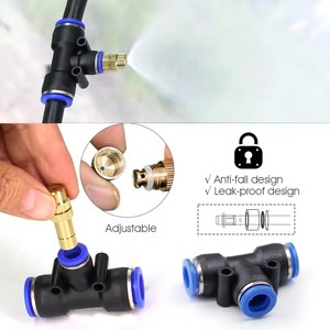 Kit de Microirrigación con Conexión Rápida de Latón de 1/2 Pulgada, Boquillas de Ahorro de Agua para Jardín e Invernadero - Product Image 2