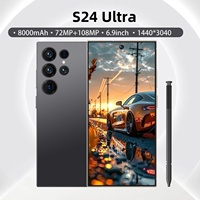 Teléfono Inteligente S24 Ultra con Lápiz Integrado, LTE 4G, Android, Pantalla Grande de 6.9 Pulgadas, 8.1, 3GB de RAM + 64GB de Almacenamiento, Cuatro Núcleos