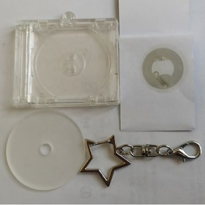 Porte-clés album vierge mignon, étui <span class=keywords><strong>CD</strong></span>, <span class=keywords><strong>lecteur</strong></span> <span class=keywords><strong>CD</strong></span>, pendentif sac à dos DIY, mini <span class=keywords><strong>CD</strong></span> en plastique, NFC personnalisé - Product Image 5