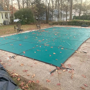 Piscines enterrées personnalisées en matériau PP, 18x36 pieds, rectangulaires, couvertures de sécurité pour piscines enterrées d'hiver pour enfants et animaux de compagnie - Product Image 6