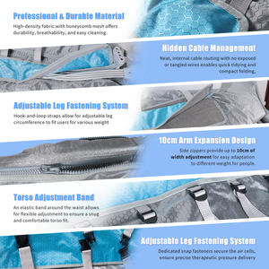 Appareil de pressothérapie professionnel 3-en-1 avec bottes de compression intégrale et masseur à air pour la récupération sportive - Product Image 4