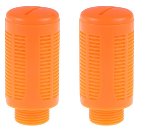 Silenziatore Pneumatico in Plastica <span class=keywords><strong>Serie</strong></span> SU, Silenziatore per Linea d'Aria con Filettatura Maschio, Colore Arancione Blu, Misure 1/8 1/4 3/8 1/2 - Product Image 1