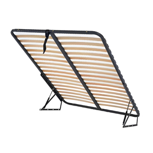 <span class=keywords><strong>Sommier</strong></span> en acier avec <span class=keywords><strong>lattes</strong></span> en bois de pin, réglable, amovible, avec fonction de rangement, cadre de lit plat pour chambre <span class=keywords><strong>à</strong></span> coucher - Product Image 4