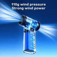 Souffleur d'air turbo certifié PPWR 110000 tr/min, brosse de nettoyage 80W, portable, rechargeable, 4000 mAh, écologique, pour PC et voiture