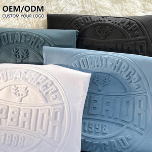 เสื้อยืดผ้าฝ้ายหนาสำหรับผู้ชายเสื้อยืดลายนูนพิมพ์3D แบบลำลองออกแบบโลโก้ได้ตามต้องการ - Product Image 1