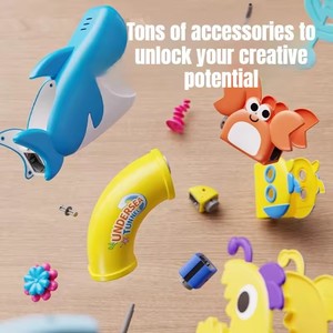 Juguetes <span class=keywords><strong>de</strong></span> <span class=keywords><strong>Pista</strong></span> Magnética <span class=keywords><strong>de</strong></span> Tiburón, Bloques <span class=keywords><strong>de</strong></span> Construcción Magnéticos, Juguete Educativo <span class=keywords><strong>de</strong></span> <span class=keywords><strong>Pista</strong></span> Antigravedad para Niños - Product Image 3