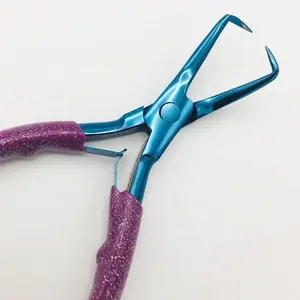 Alat ekstensi rambut Anti karat, alat pembuka manik-manik Cincin mikro Tautan profesional Anti karat untuk manik-manik ekstensi rambut