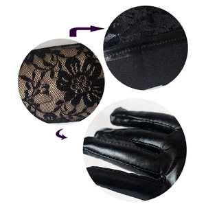 Bridal Gloves Black Long <b>Lace</b> <b>Elastic</b> Women's Wedding Dress Accessory - Product Image 3