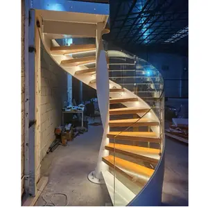 Escada de madeira flutuante de canadá