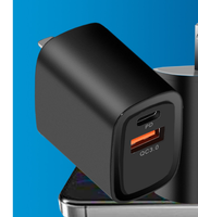 Produk penjualan terbaik 2024 PD 20W model pribadi pengisi daya dinding port usb ganda produk elektronik pengisi daya Cepat US EU AU