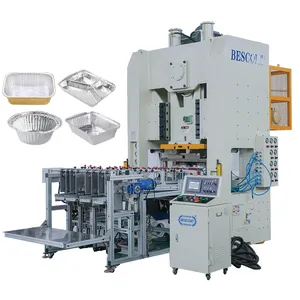 80t Gantry Frame CNC Take Away Aluminum Foil Food Container 2023 New Type High Efficiency Making Machine