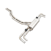 Système d'échappement à soupapes en acier inoxydable 304, son actif, finition bleu brûlé, épaisseur 1,5 mm, compatible avec Audi RS Q8