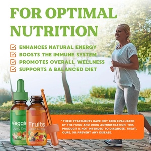 פירות וירקות טיפות ירקות תוסף איזון רב ויטמין מינרלים של פירות וירקות תומך ברמות האנרגיה טיפות נוזלי - Product Image 4