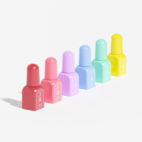 Flacon d'échantillon de vernis à ongles en verre miniature de 2 ml, logo personnalisé, conteneur vide pour nail art, emballage pour vernis gel UV