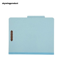 Skywing 17pt dossiers de fichiers en papier Kraft broches en métal durables 100 capacité de stockage diviseurs de carton comprimé pour papiers de classification