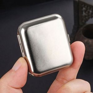 Cenicero Metálico Portátil Moderno para Viajes al Aire Libre, Mini Cenicero Resistente al Viento, Tamaño de Bolsillo, Fácil de Limpiar, Caja para Ceniza de Cigarrillos para Auto - Product Image 5