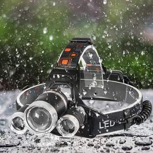 Factory for 5000 Lumens Super Brightness LED <strong>Headlamp</strong> IP55 Waterproof Rechargeable Camping 500m Long Beam Distance - Product Image 6