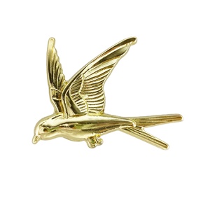 Tiradores y pomos de diseño moderno en forma de golondrina, chapados en oro/plata, de aleación de zinc, para armarios, cajones, cómodas, cocinas y dormitorios. - Product Image 1