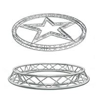 Structure de scène DJ portable en aluminium pour extérieur et intérieur, structure d'éclairage rotative pour concert, triangle et carré, pour utilisation avec support de toit.