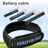 Sangles de batterie réglables HAOYERC en carbone noir avec auto-serrage à boucle et crochets pour drones FPV longue portée, accessoire pour kit de châssis RC