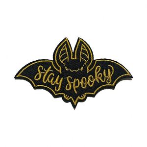 Classic New Design Laser Cut and Merrow Border Wholesale Holidays Festival <b>Skull</b> Embroidered Patches Custom logo for Clothing - Product Image 3