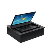 Moniteur LCD 15.6 pouces motorisé Liftr bureau caché rétractable avec clavier souris pour conférence intelligente sans papier