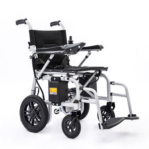 20 км литиевая батарея алюминиевая легкая складная электрическая инвалидная коляска для инвалидов складная инвалидная коляска с электроприводом для взрослых - Product Image 1