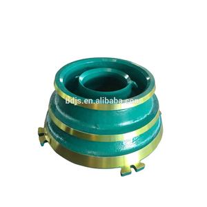 Piezas de repuesto para trituradora de cono de piedra a GP200 GP300 acero al manganeso Mn18Cr2 manto cóncavo duradero - Product Image 1