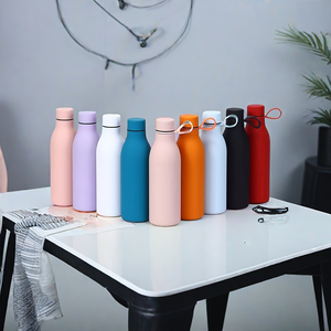 Botella de Agua Aislada al Vacío de Acero Inoxidable de 550 ml, Termo Térmico a Prueba de Fugas con Tapa, Botella Portátil para Viajes y Oficina - Product Image 6