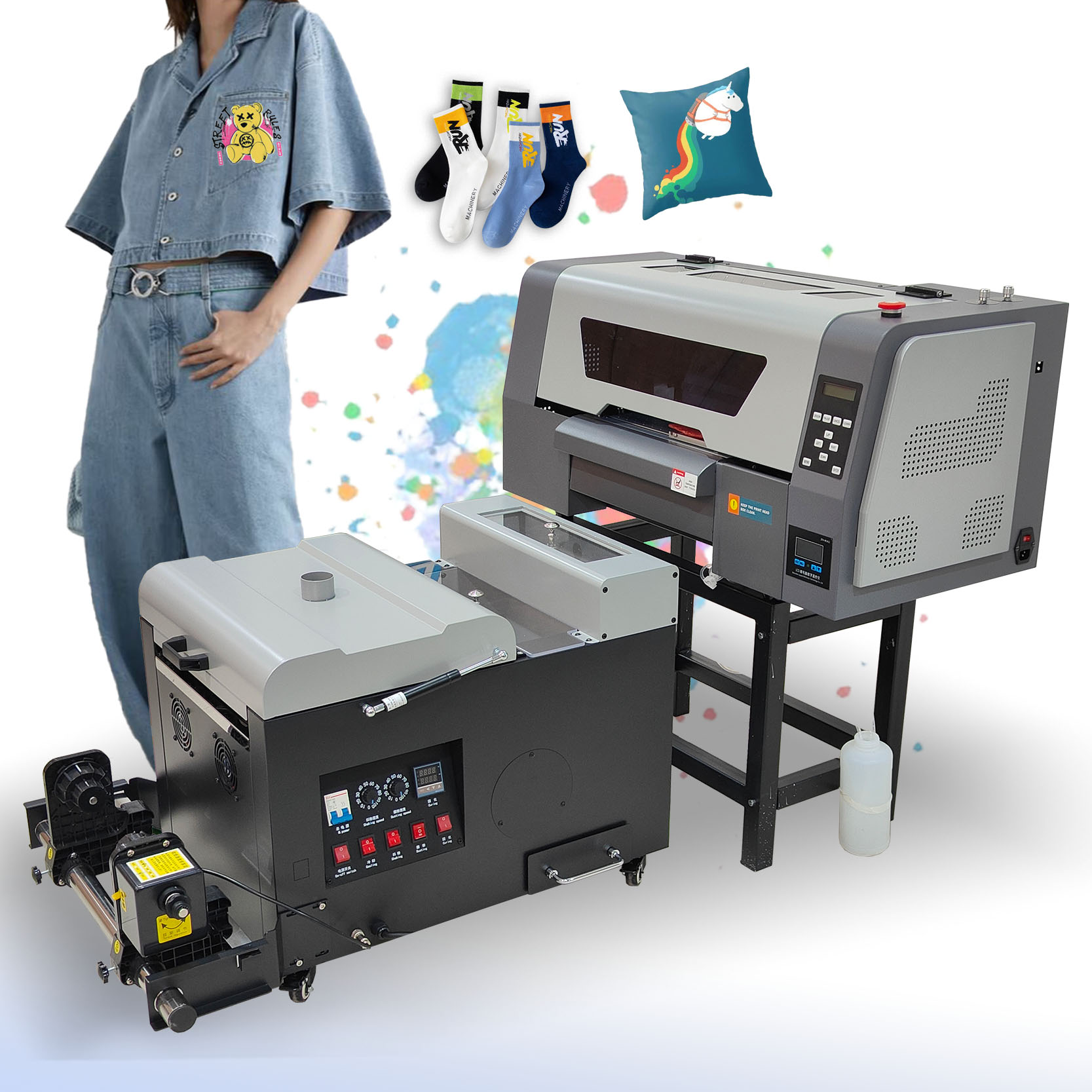 30 cm dtf-druckmaschine für kleine unternehmen a3-thermotransferdrucker mit xp600-druckkopf für textilienmaschinen