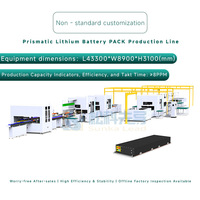 Lini Perakitan Otomatis Paket Baterai Lithium Ion untuk Skuter Listrik Kargo & Sepeda Listrik Roda 3 220V/380V Efisiensi 8PPM